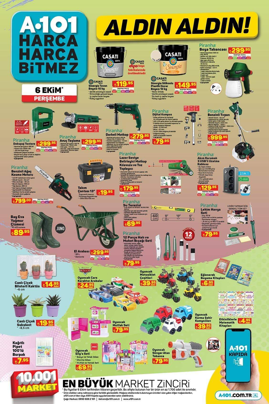 A101 6 13 ekim 2022 indirim kataloğu yayınlandı