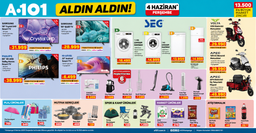 A101 4 Haziran 2026 Aldın Aldın Katalogu Yayında